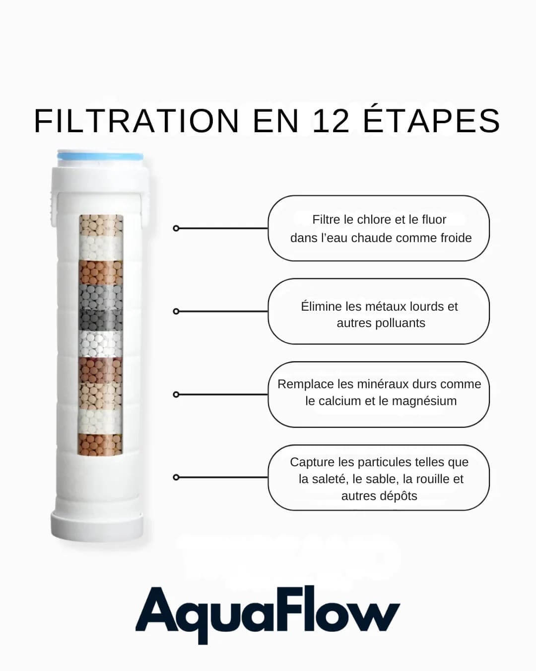 Pommeau de Douche Filtrant